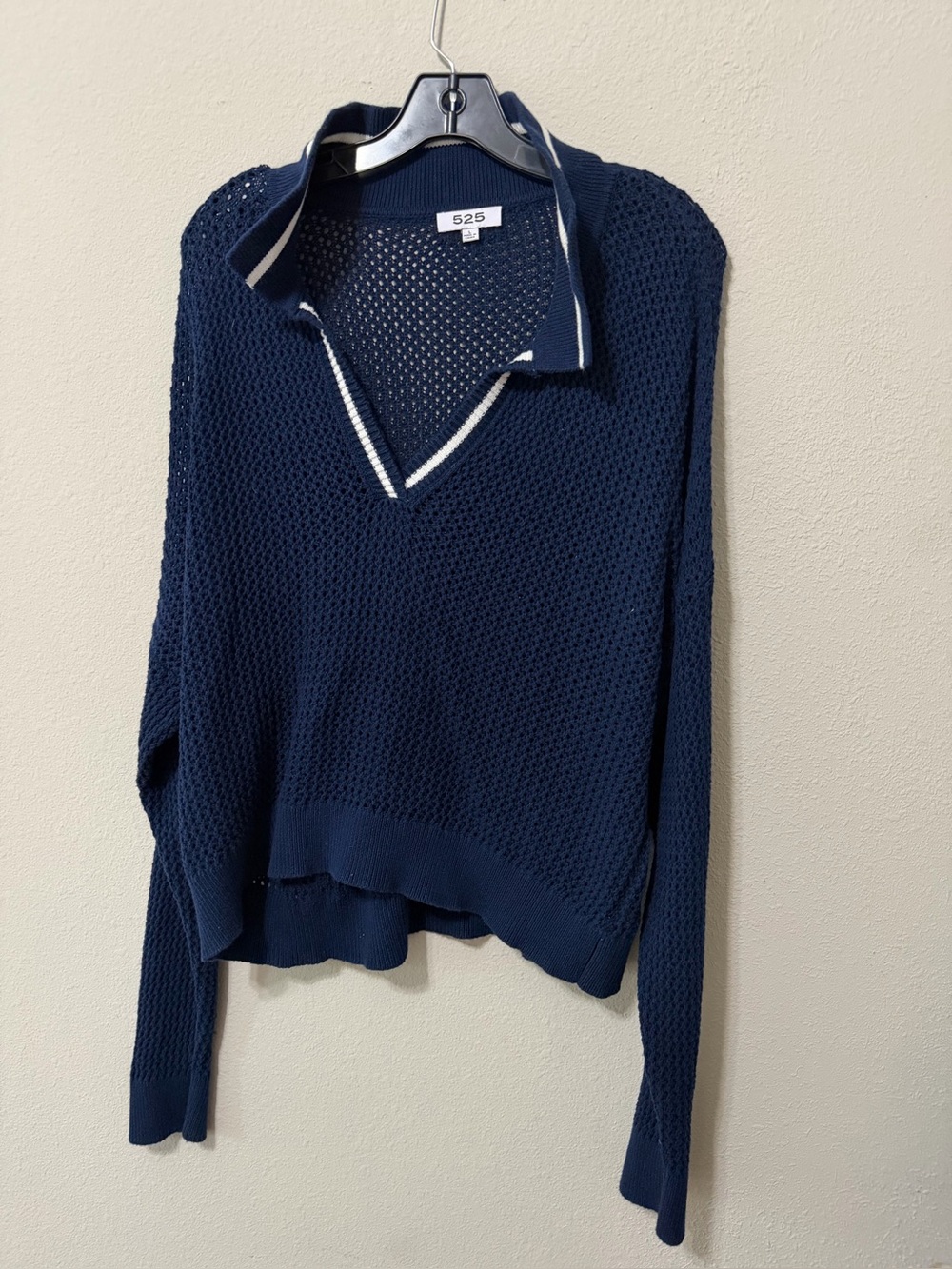 525 America Cara Tipping Polo Pullover Large